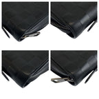 Louis Vuitton Damier Infini Zippy XL Onyx Black Leather Wallet Organizer — view 3