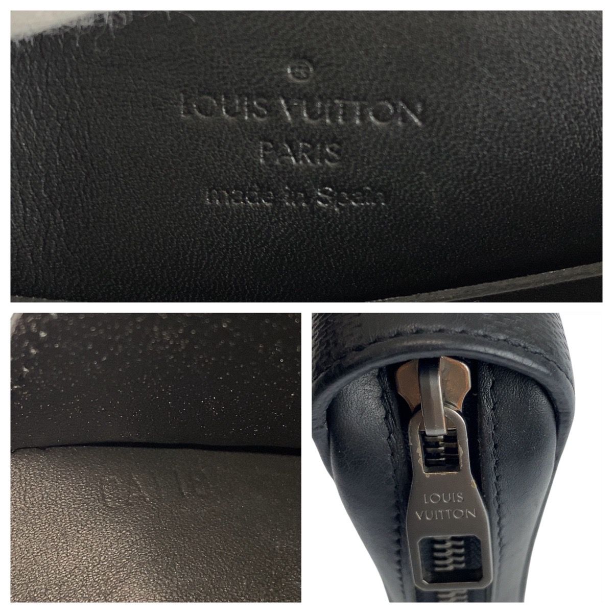 Louis Vuitton Damier Infini Zippy XL Onyx Black Leather Wallet Organizer — view 8