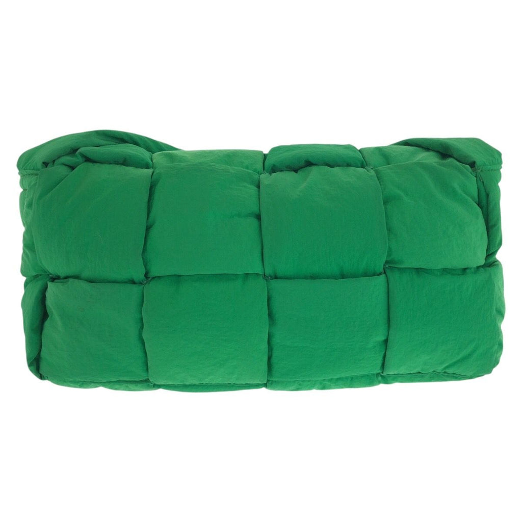 Bottega Veneta Padded Tech Cassette Green Silver Nylon Shoulder Bag — view 2