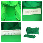 Bottega Veneta Padded Tech Cassette Green Silver Nylon Shoulder Bag — view 4