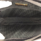Saint Laurent Yves Vintage YSL Black Gold Leather Second Bag — view 8