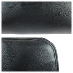 Saint Laurent Yves Vintage YSL Black Gold Leather Second Bag — view 5