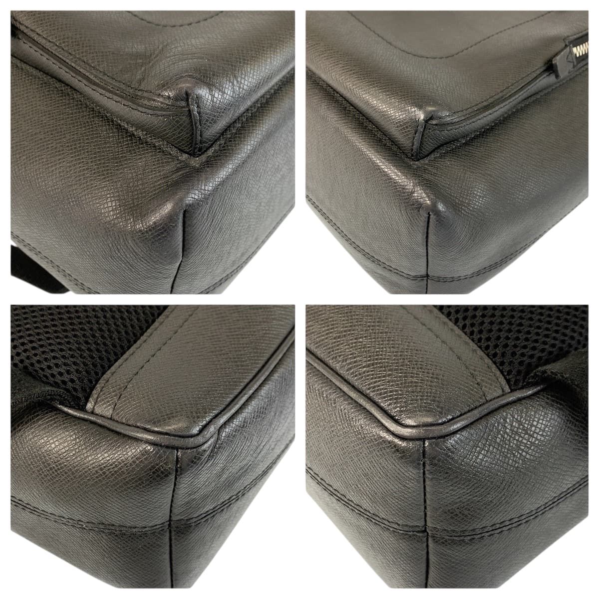 Louis Vuitton Taiga Grigori Ardoise Black Silver Backpack — view 4