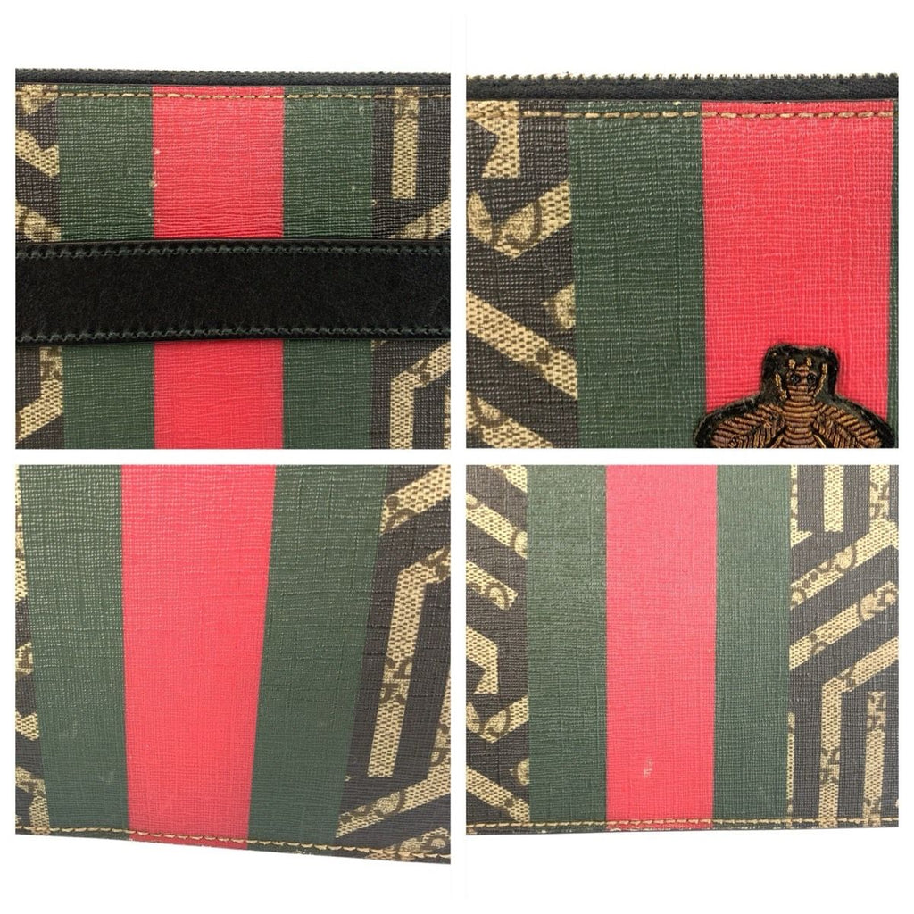 Gucci GG Carry on Sherry Line Beige Black Shoulder Bag Clutch — view 5