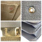 Gucci Interlocking Gray Gold Leather Shoulder Bag Chain — view 6