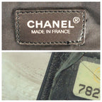 Chanel New Travel Line MM Black Nylon Leather Tote Shoulder Bag — view 4