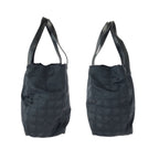Chanel New Travel Line MM Black Nylon Leather Tote Shoulder Bag — view 8