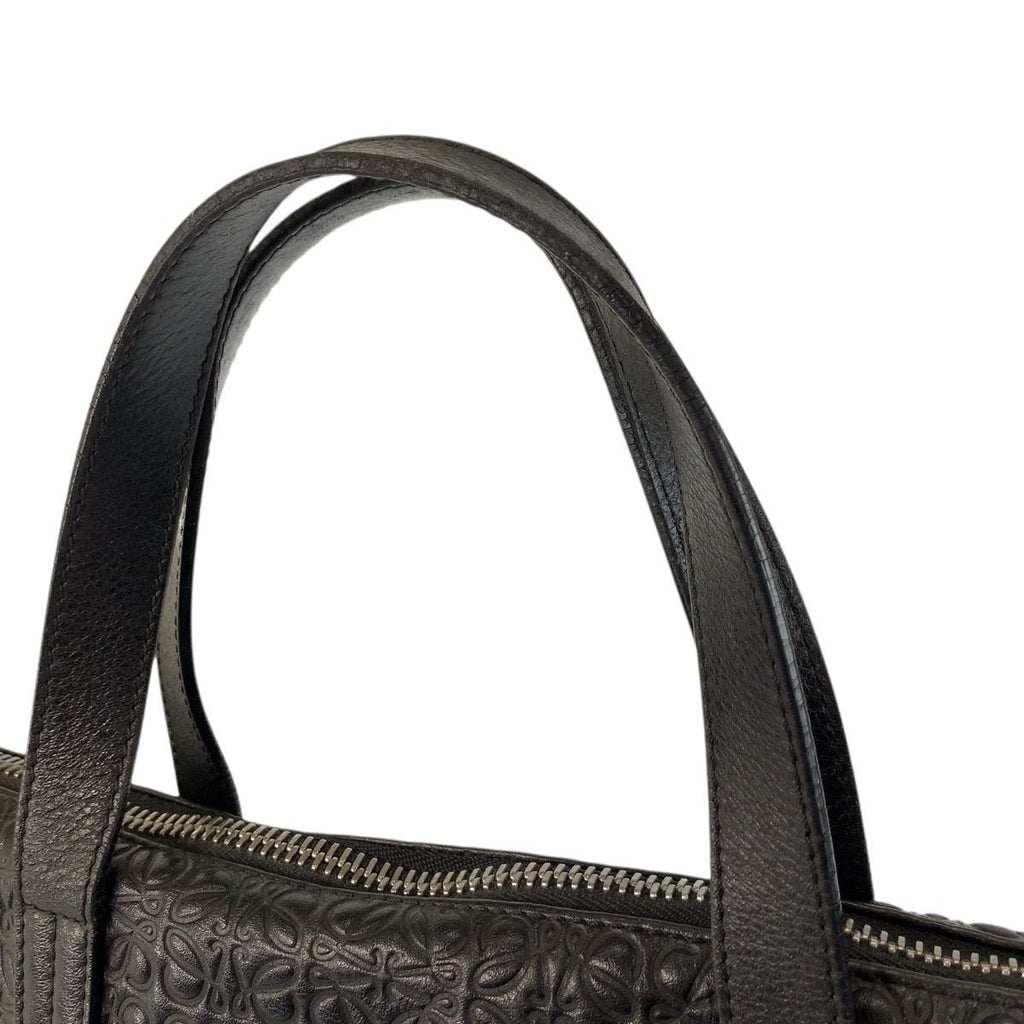 Loewe Repeat Anagram Black Silver Leather Business Briefcase — view 8