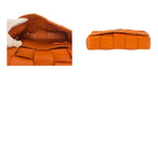 Bottega Veneta Maxi Intrecciato Cassette Orange Shoulder Bag Pochette — view 9