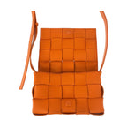 Bottega Veneta Maxi Intrecciato Cassette Orange Shoulder Bag Pochette — view 5