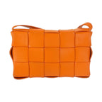Bottega Veneta Maxi Intrecciato Cassette Orange Shoulder Bag Pochette — view 2