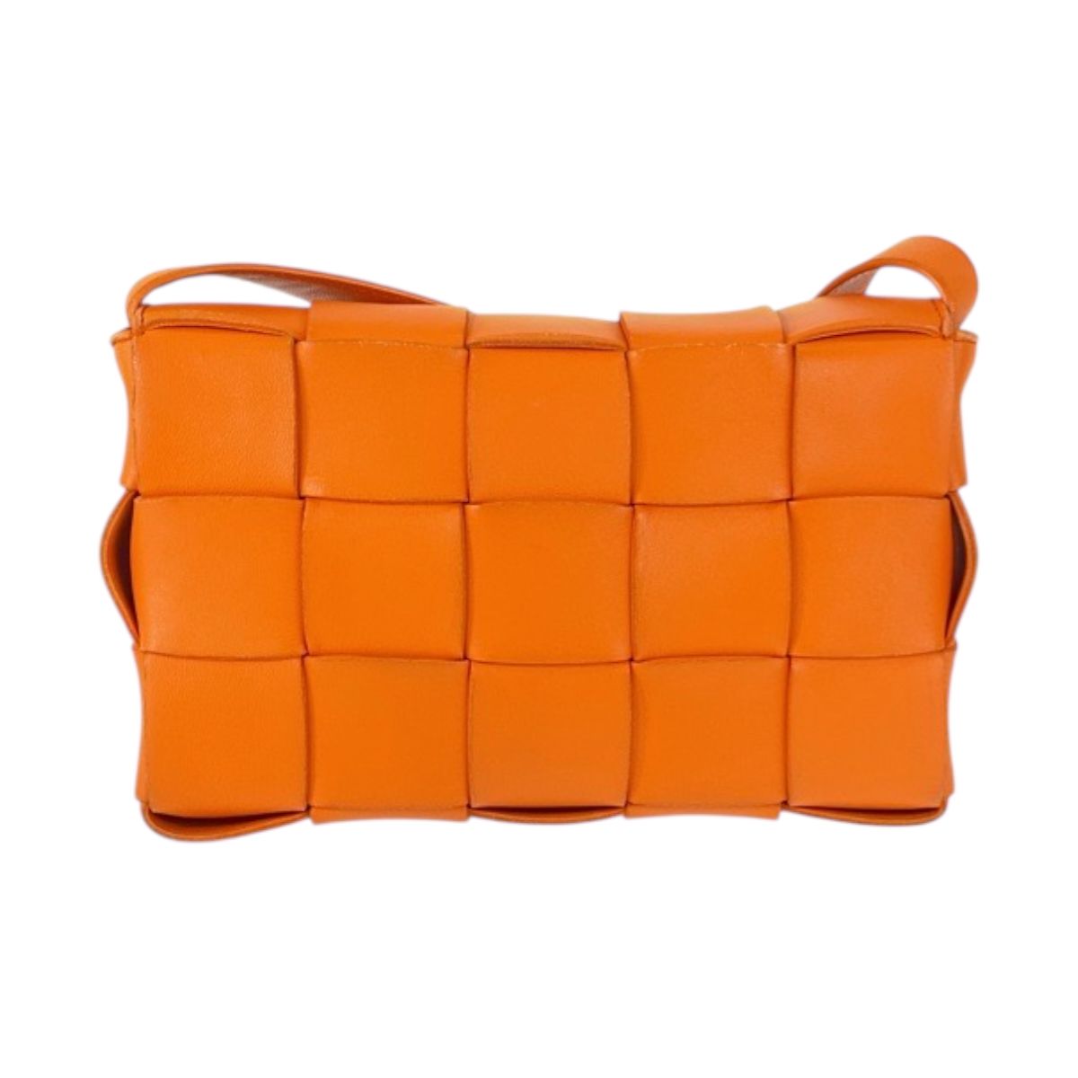 Bottega Veneta Maxi Intrecciato Cassette Orange Shoulder Bag Pochette — view 2