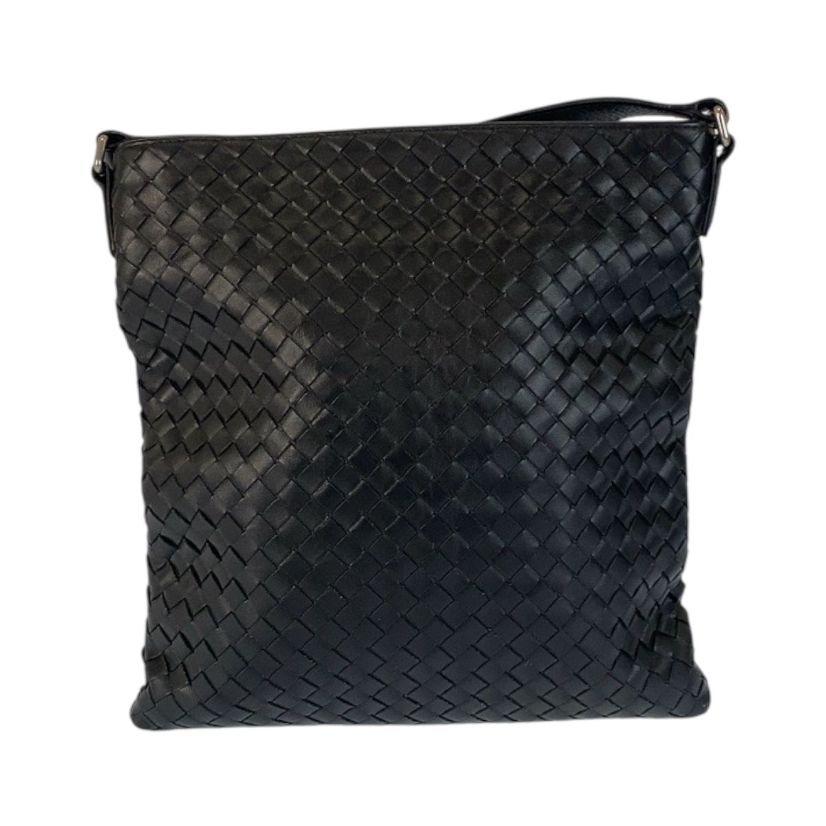 Bottega Veneta Intrecciato Black Shoulder Bag Pochette — view 2