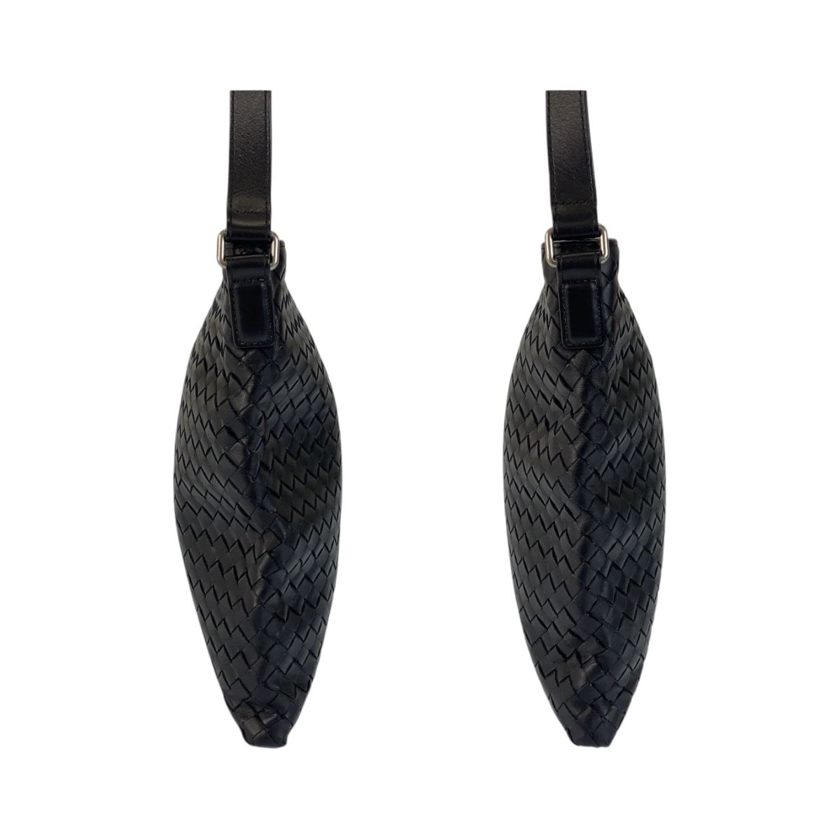 Bottega Veneta Intrecciato Black Shoulder Bag Pochette — view 8