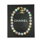 Chanel Super Vintage CC Logo Anklet Aurora Last Gold Plated Bracelet 95 — view 8