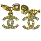 Chanel Super Vintage CC Logo Anklet Aurora Last Gold Plated Bracelet 95 — view 6
