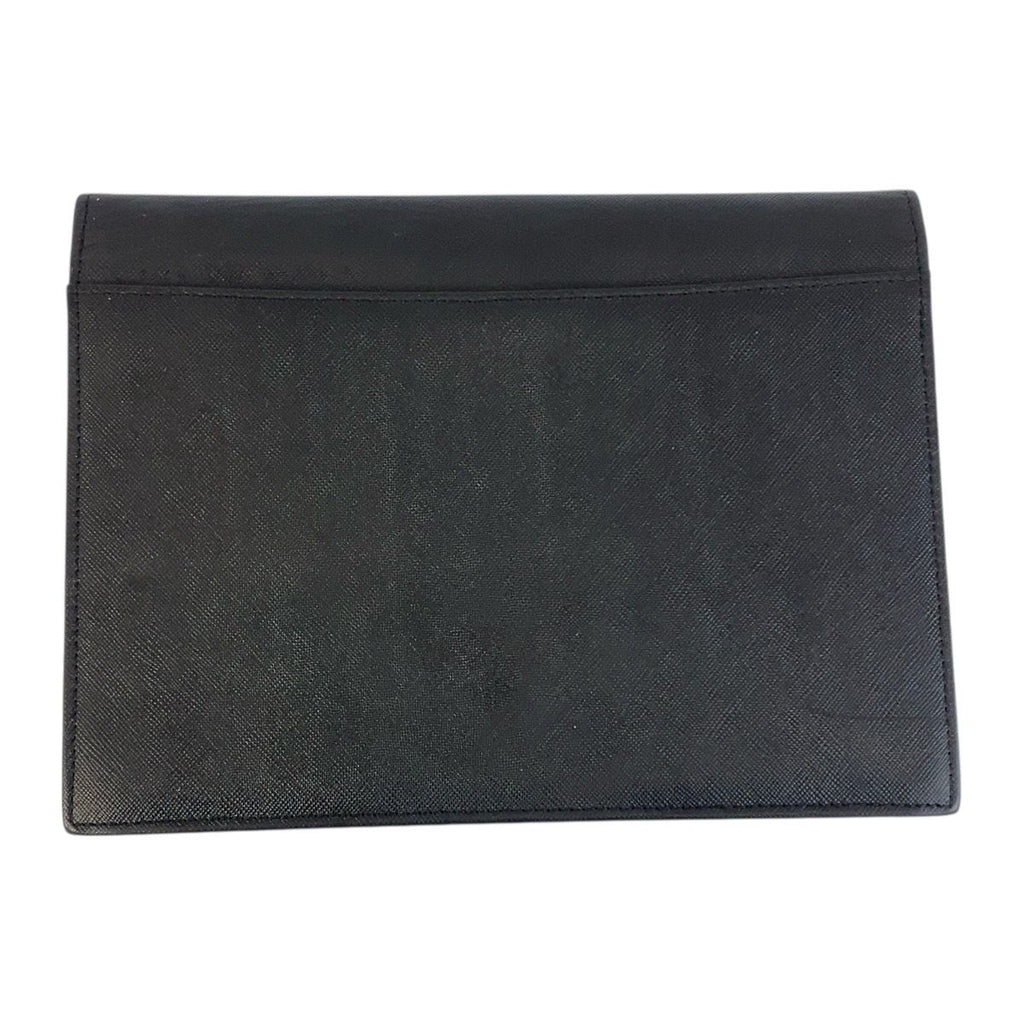 Saint Laurent Yves Vintage YSL Black Leather Clutch — view 2