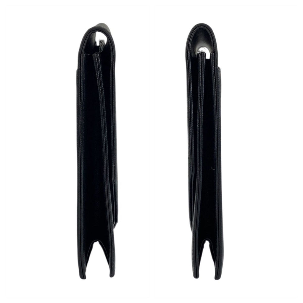 Saint Laurent Yves Vintage YSL Black Leather Clutch — view 8