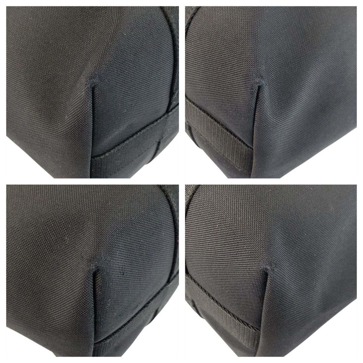 Celine Vertical Cabas Black Canvas Tote Shoulder Bag — view 4