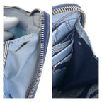 Hermes Azap Long Silk in Blue Indigo Navy Silver Veau Zip Around Wallet — view 7