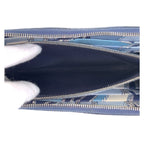 Hermes Azap Long Silk in Blue Indigo Navy Silver Veau Zip Around Wallet — view 8