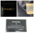 Chanel Bicolor CC Logo Makeup Pouch Black Gold Leather Clutch — view 4