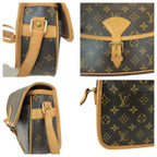 Louis Vuitton Monogram Sologne Brown Leather Shoulder Bag — view 6