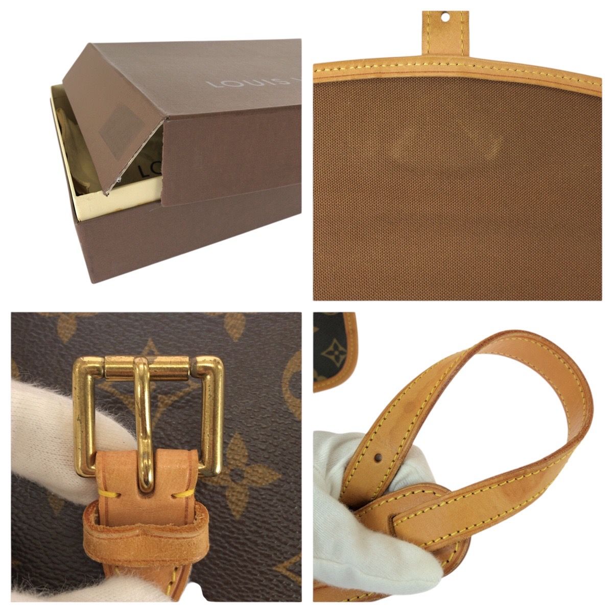 Louis Vuitton Monogram Sologne Brown Leather Shoulder Bag — view 5