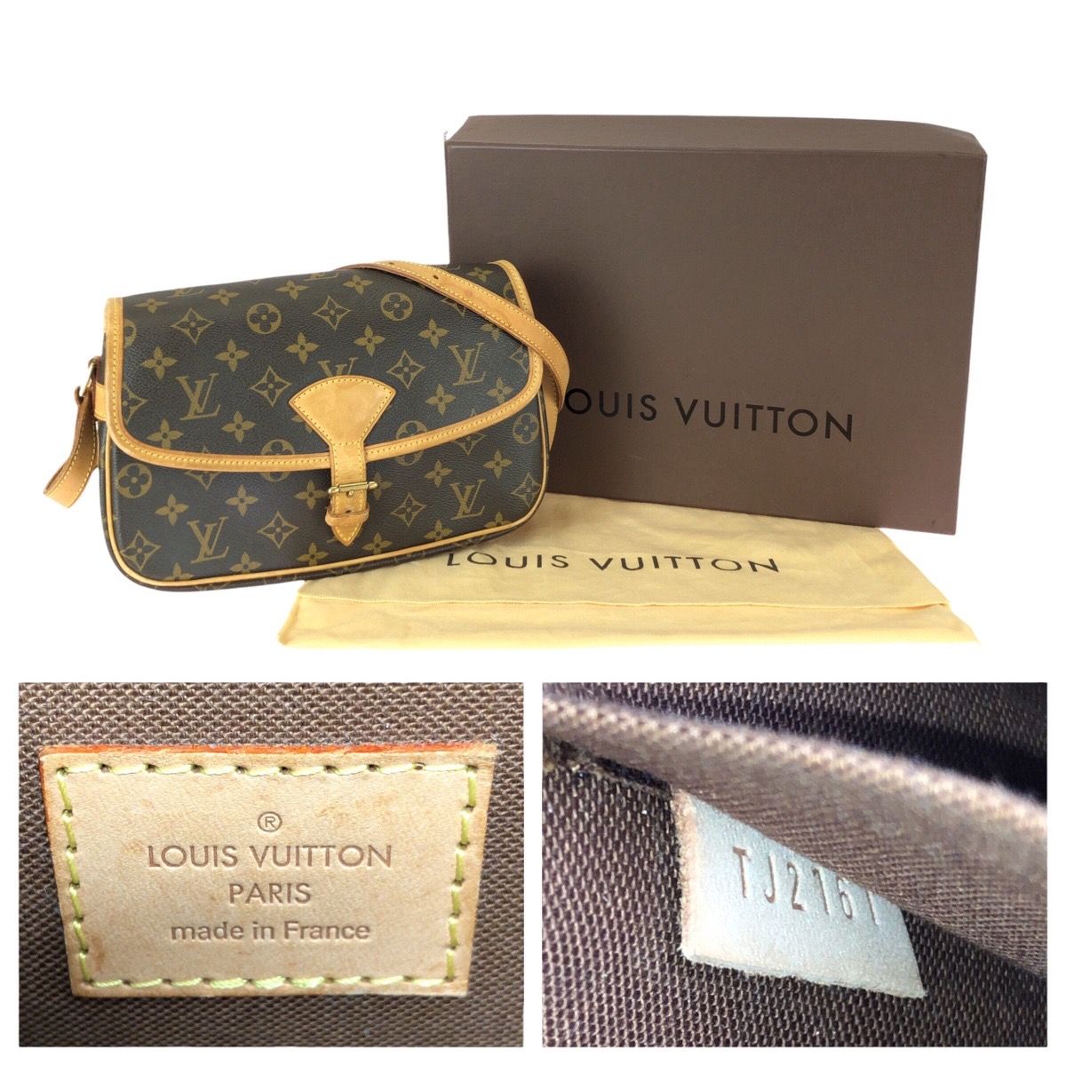 Louis Vuitton Monogram Sologne Brown Leather Shoulder Bag — view 4