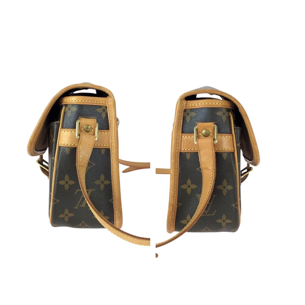 Louis Vuitton Monogram Sologne Brown Leather Shoulder Bag — view 8