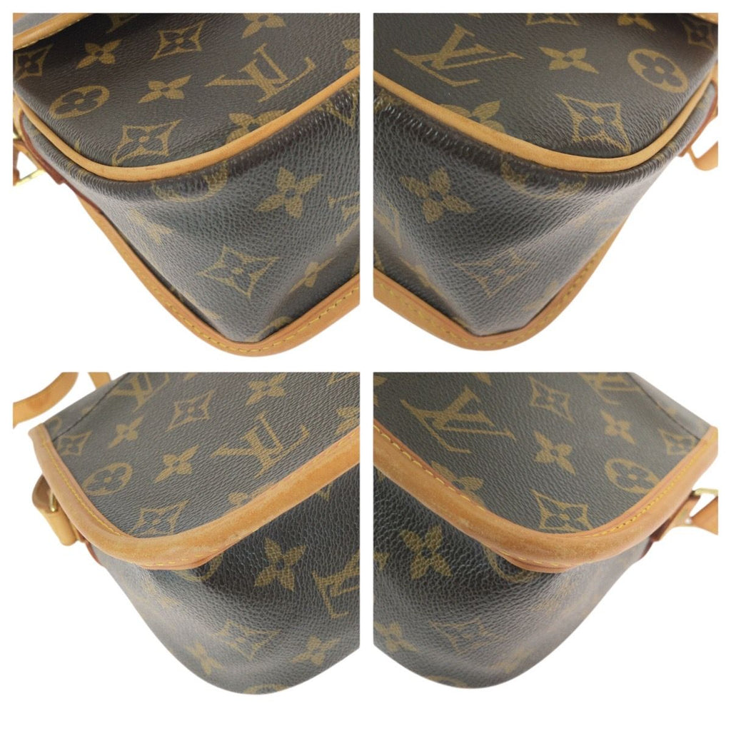 Louis Vuitton Monogram Sologne Brown Leather Shoulder Bag — view 3