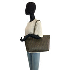 Fendi Zucca Brown Yellow Tote Shoulder Bag — view 6