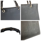 Gucci Bamboo Black Leather 002 Tote — view 6