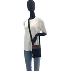 Prada Sports Black Gray Silver Nylon Shoulder Bag Pochette — view 9