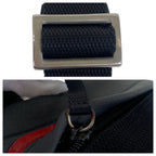 Prada Sports Black Gray Silver Nylon Shoulder Bag Pochette — view 7