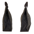 Hermes Her Line MM Gray Silver Canvas Tote — view 8