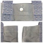 Hermes Her Line MM Gray Silver Canvas Tote — view 5