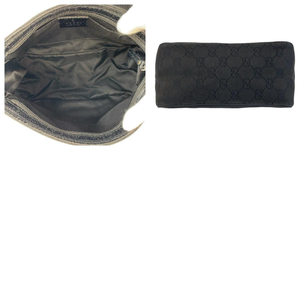 Gucci Black Silver GG Canvas Handbag — view 9