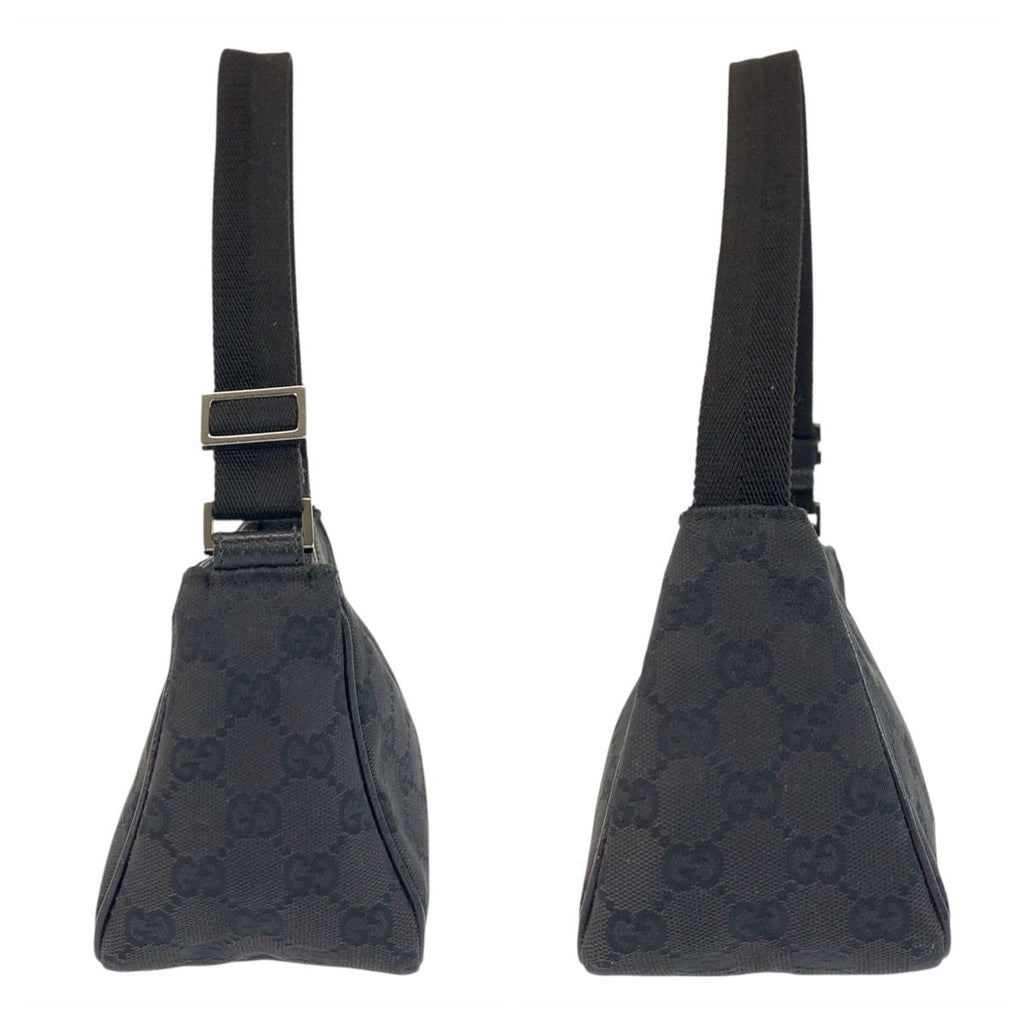 Gucci Black Silver GG Canvas Handbag — view 7