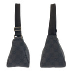 Gucci Black Silver GG Canvas Handbag — view 7