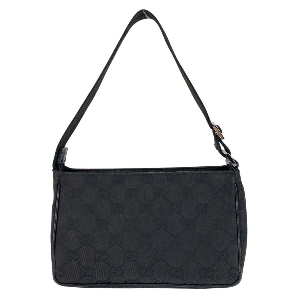 Gucci Black Silver GG Canvas Handbag — view 2