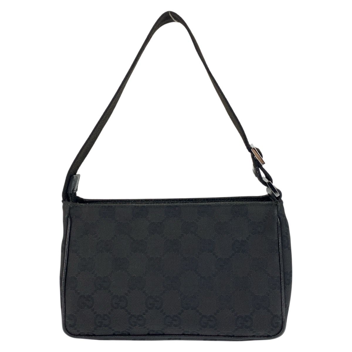 Gucci Black Silver GG Canvas Handbag — view 2