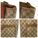 Gucci Vintage Sherry Line Beige GG Supreme Canvas Tote Shoulder Bag — view 5