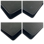 Louis Vuitton Epi Pochette Homme Second Black Gold Leather Clutch — view 3