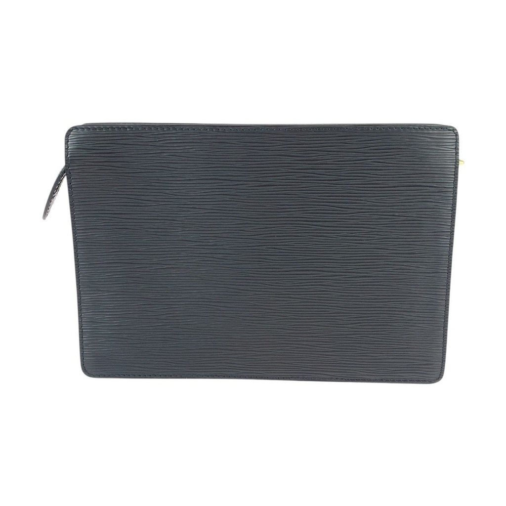Louis Vuitton Epi Pochette Homme Second Black Gold Leather Clutch — view 2
