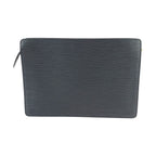 Louis Vuitton Epi Pochette Homme Second Black Gold Leather Clutch — view 2