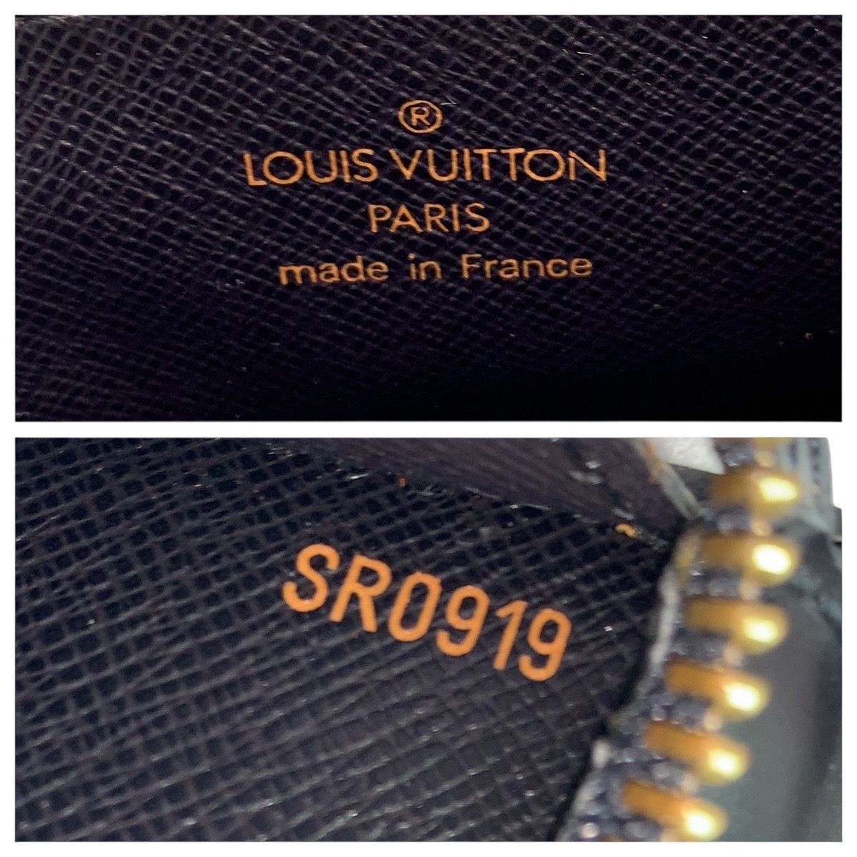 Louis Vuitton Epi Pochette Homme Second Black Gold Leather Clutch — view 4