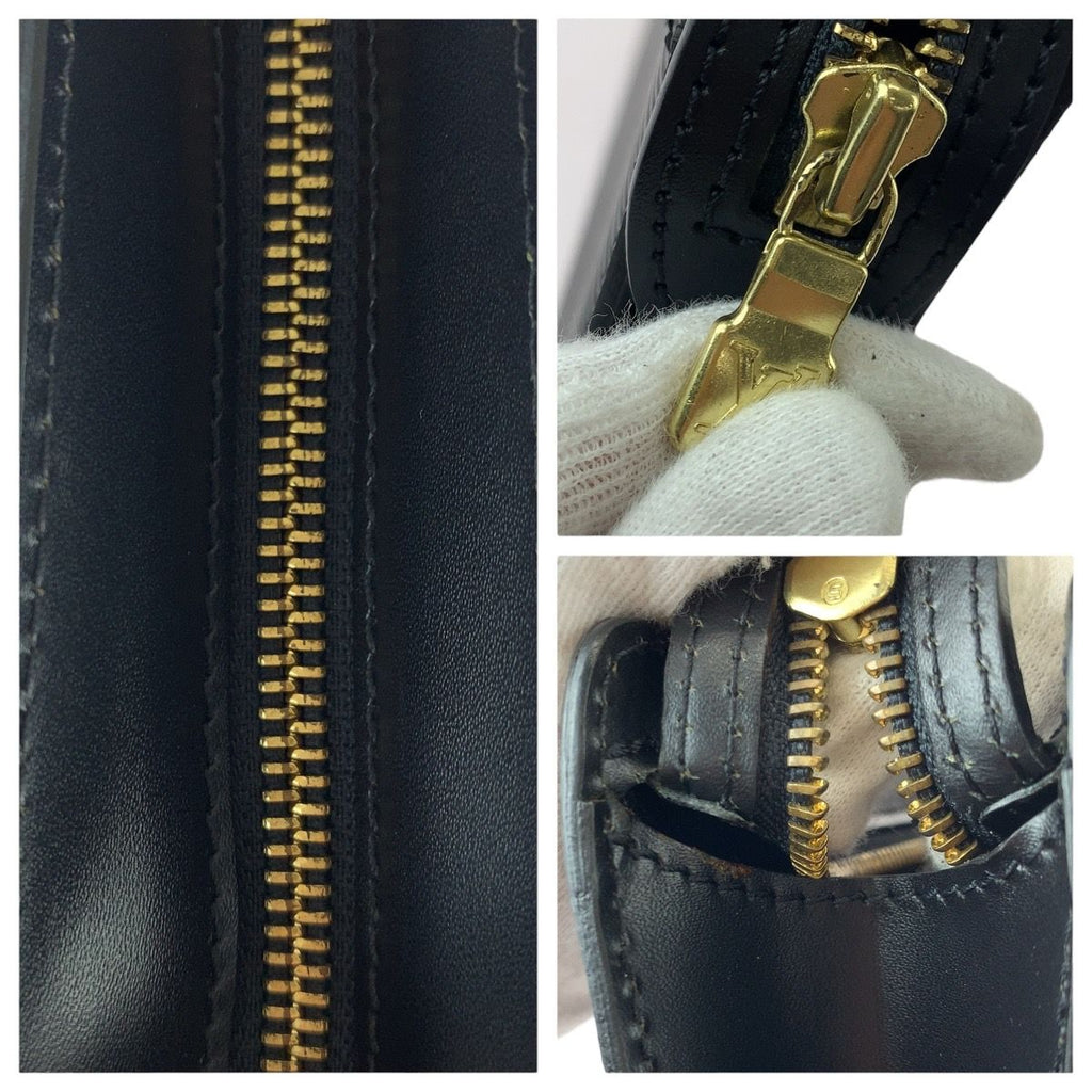 Louis Vuitton Epi Pochette Homme Second Black Gold Leather Clutch — view 6