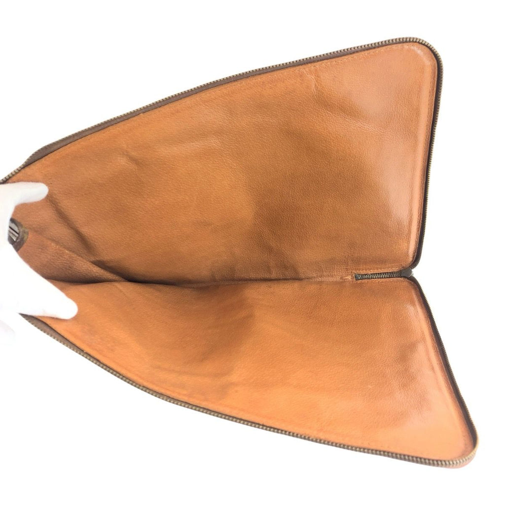 Louis Vuitton Monogram Posh Document Case Brown Clutch — view 8