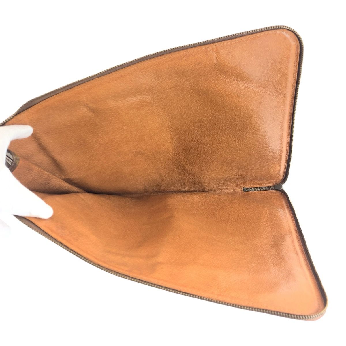 Louis Vuitton Monogram Posh Document Case Brown Clutch — view 8